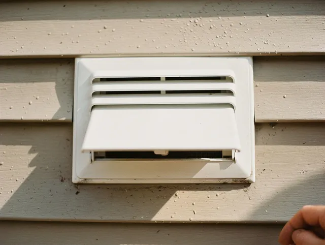 Bradenton Dryer Vent Cleaning technician performing professional exhaust vent cleaning at a residential property in Bradenton