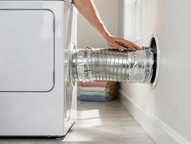 Professional dryer vent hose installation by Bradenton Dryer Vent Cleaning in Bradenton