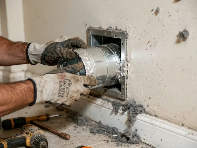 Professional dryer vent repair and installation by Bradenton Dryer Vent Cleaning in Bradenton